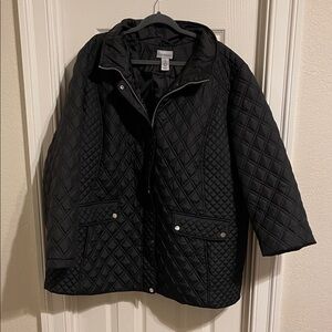 Catherine’s Black Quilted hooded Jacket size XXXL